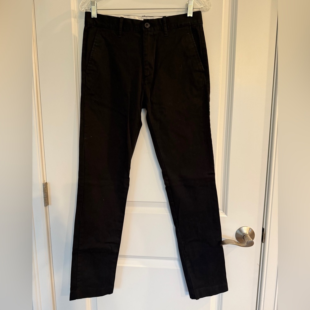 J Crew Crewcuts Boys Black Slim Fit Chinos
